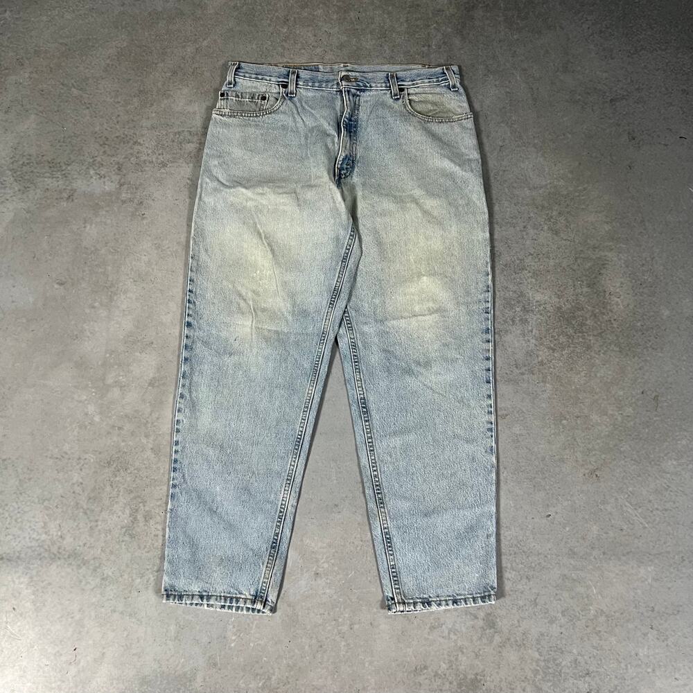 Levi's 550 Loose Fit Tapered Leg Men's Size 36x30 '02 Vintage Jeans Blue Batwing